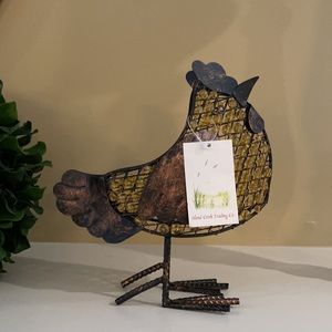 Rooster Tea light Approximately 7 1/2” H x 7” W